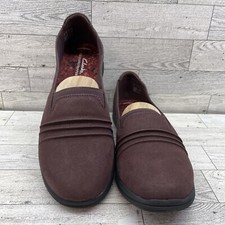 Clarks Breeze Women  s New Burgundy Sole Cloudsteppers Slip On Shoes Size 8 Wide