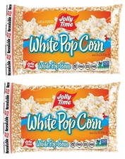 2 Pack Jolly Time White Popcorn Kernels Bag, 32 oz FREE SHIPPING