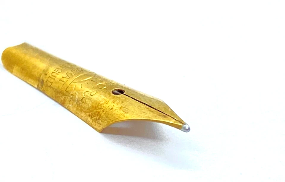 PLUMA ESTILOGRÁFICA AURORA VINTAGE NUEVA EN CAJA SOLO HECHA POR BOLIDEN GULD SUECIA 14K MEDIANA Foto 2 de 4