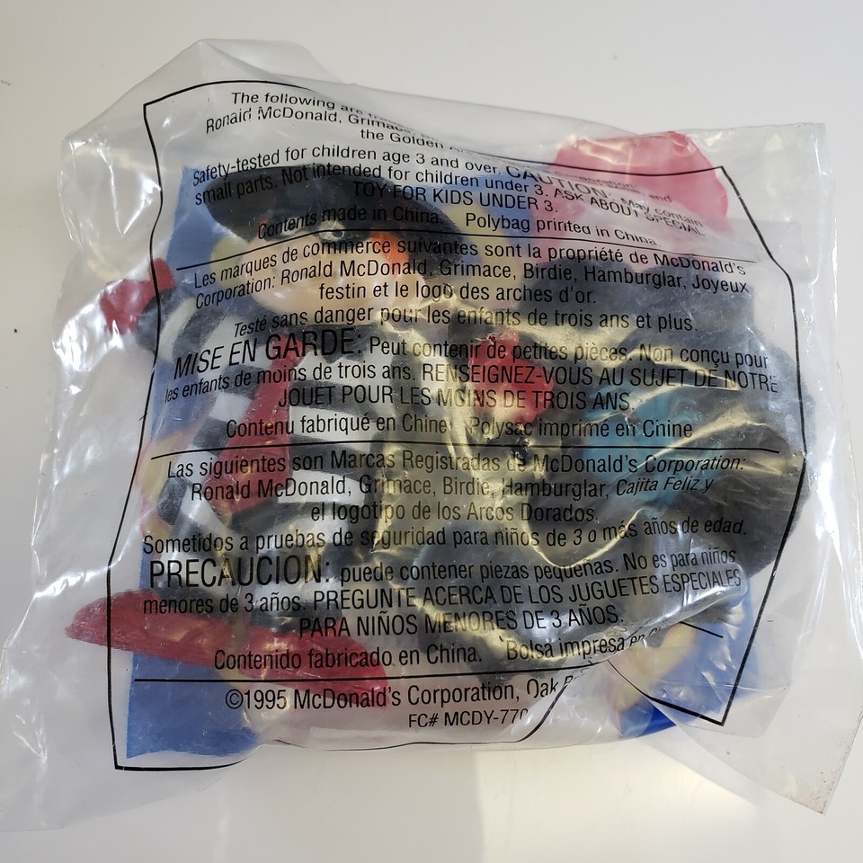 Vintage Happy Meal Toys McDonald's Hamburglar Grimace Halloween Costume