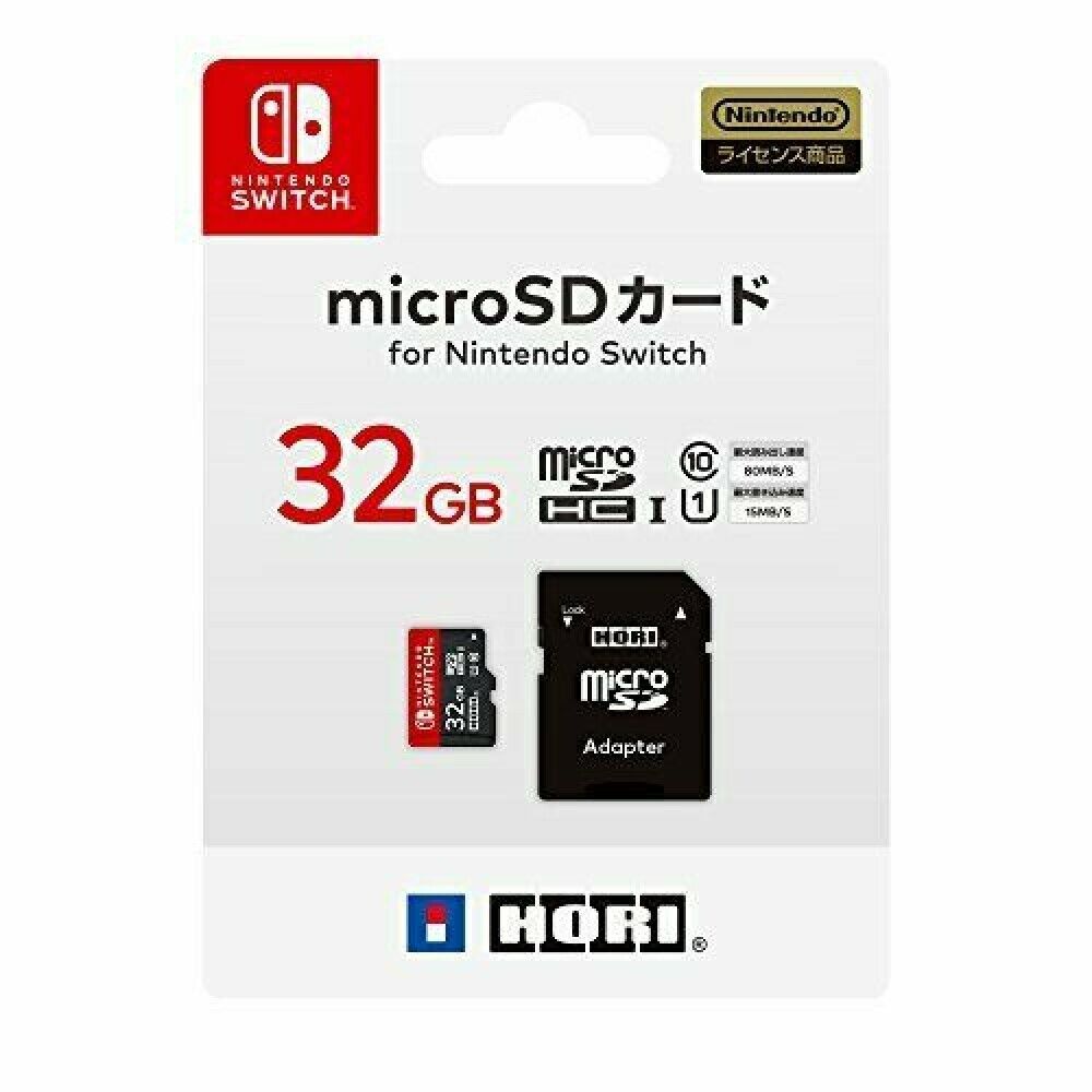 Nintendo Switch 32 GB Micro SD Memory Card Hori Japan for sale 