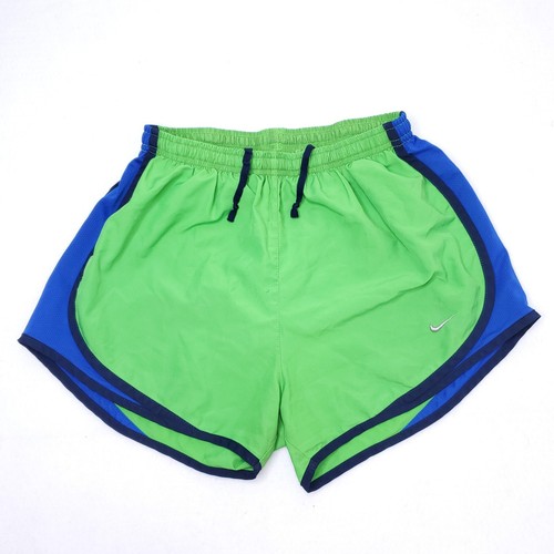 Nike Dri Fit Tempo Running Shorts Womens Small Lime Green Blue Athletic |  eBay