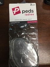 PEDS LADIES CUSHIONED PAD FOR SHOES - 2 PAIR - CLEAR - INDULGE YOUR FEET