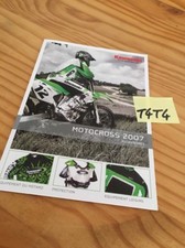 Kawasaki Accessori Cross 2007 Brochure Pubblicità Prospetto Brochure Catalogo