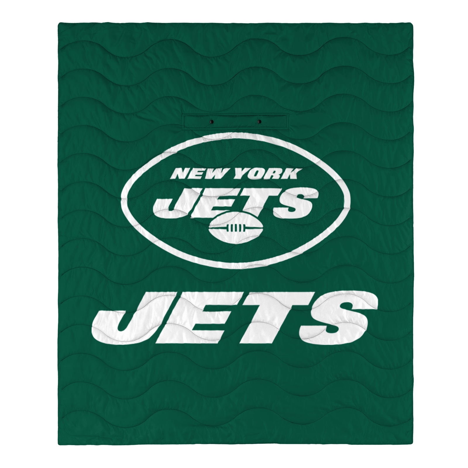 Эксклюзивное одеяло с большим логотипом FOCO NFL New York Jets, пригодное для ношения на открытом воздухе, 50 x 60