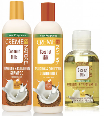 Creme Of Nature Kokosmilch Shampoo|Conditioner|Milch|Gel|Reparatur|Sets UK-Verkäufer
