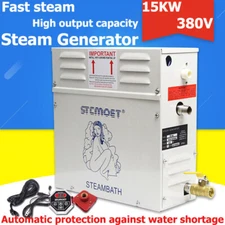 3-15KW Steam Generator Shower Sauna Bath Home Spa & Controller Humidifier