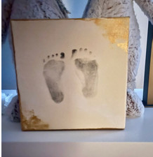 My Tiny Feet Keepsake DIY Kit, Great Gift for Baby, Gift Wrapped, Can Personaliz