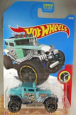2017 Hot Wheels #192 HW Daredevils 8/10 BAJA BONE SHAKER Teal Variant wBlkOROH6s