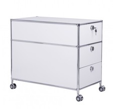 System4 Rollcontainer 77cm tief 3xSchublade abschließbar Bürowagen Bürocontainer