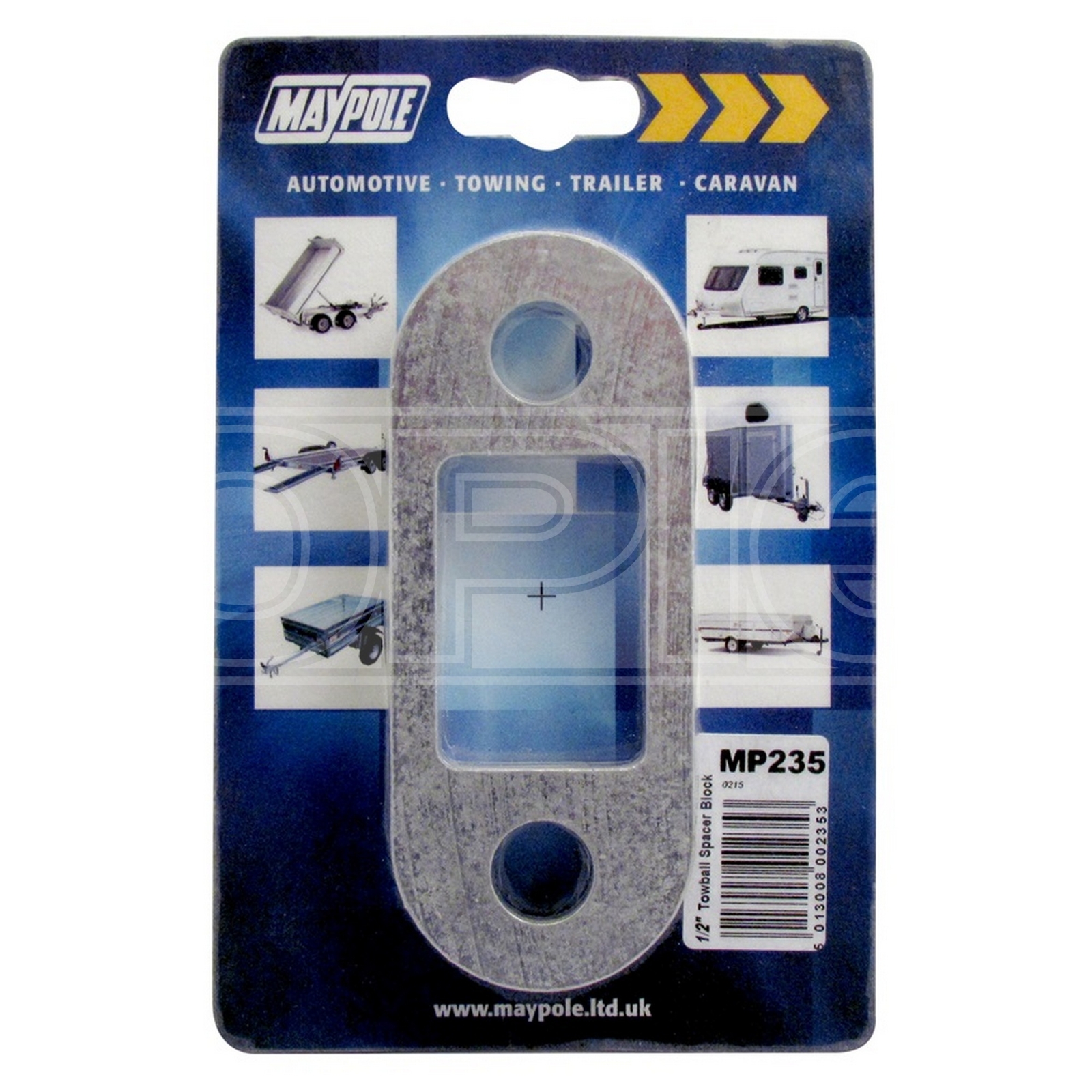 Tow Ball Spacer 125mm - Additional Clearance From Bumper - Maypole 235