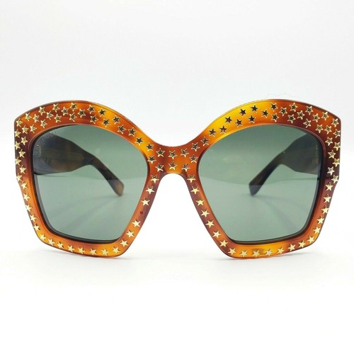 Gucci Tartaruga Quadrato Stella Borchie Occhiali Da Sole W/ a Incastro G  GG3870 | eBay