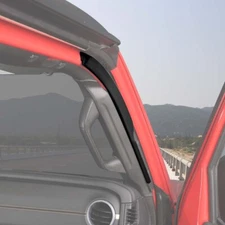 ⭕2Pcs Front Door Rubber Seal Weather Strip Molding Cover For Jeep Wrangler JL JT