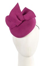 Fuchsia felt pillbox winter racing fascinator by Max Alexander 100 AU Seller