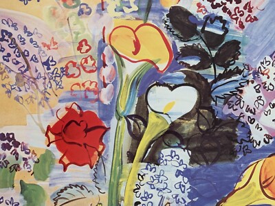 RAOUL DUFY,'BOUQUET OF ARUM FLOWERS,1939' RARE AUTHENTIC 1999 ART