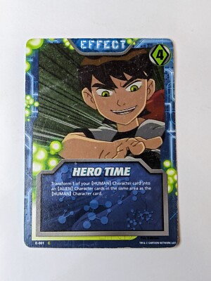 Hero Time E-001 1st Edition Effect Ben 10 Collectible Card Game (s07)