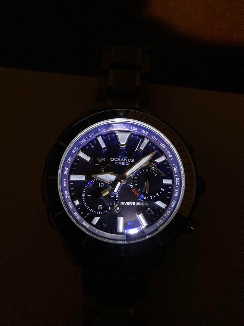 Casio Oceanus Ocw-p2000-1ajf Cachalot Diver 200m Titanium Casio Oceanus Ocw-p2000-1ajf Cachalot Diver 200m Titanium