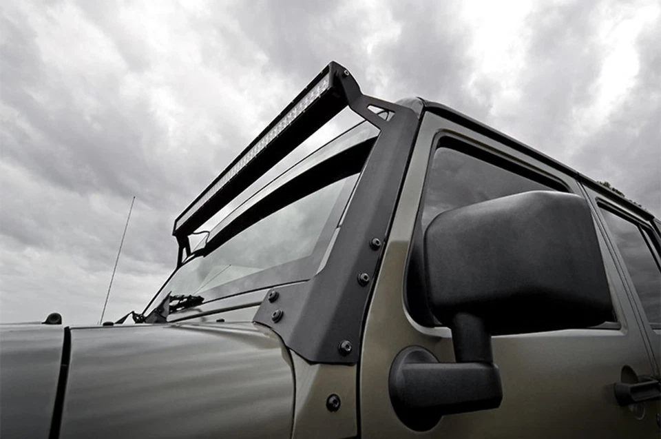 Rough Country for Jeep 50" Light Bar Kit w/50in BLK Ser LED Light 07-18 Wrangler - Image 4 of 4