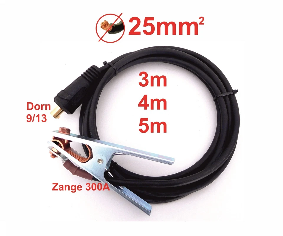 ELEFTHIKO Massekabel Schweißkabel 16,25,35,50,70mm² 200/600A H01N2-D hoch Flexibel