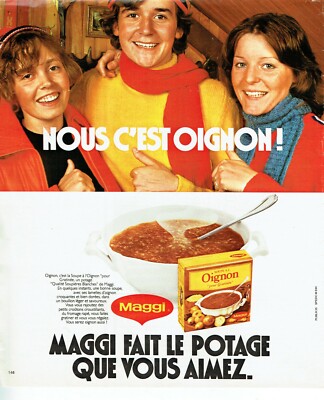  Werbung Advertising 0522 1976 Maggi Suppe Wir sind Zwiebel