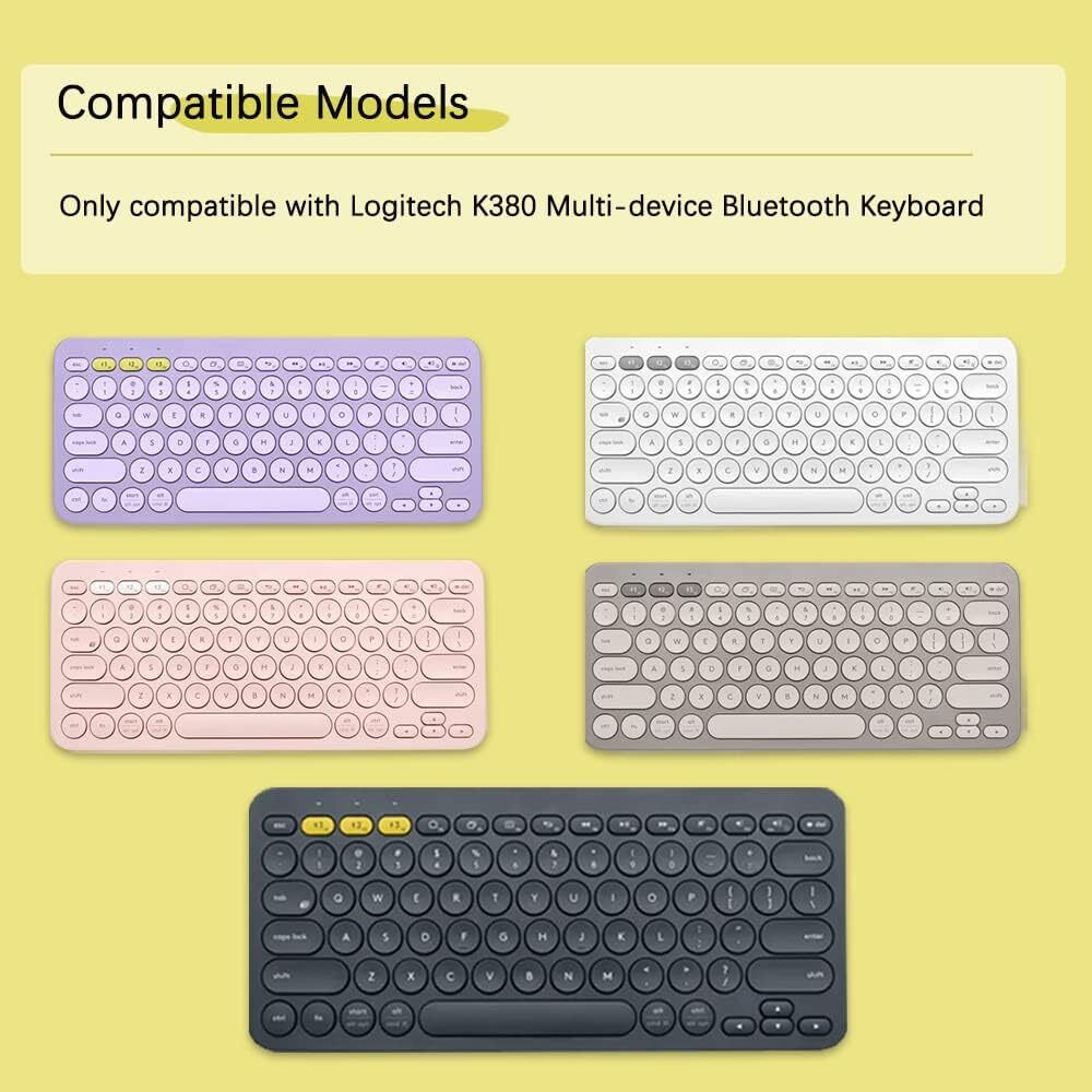 Cover Skin for Logitech Bluetooth Multi - Device Keyboard Cov Silicone Keyboard