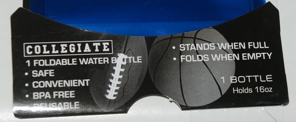 Botella de agua plegable reutilizable con licencia universitaria de la Universidad de Kentucky Foto 3 de 4
