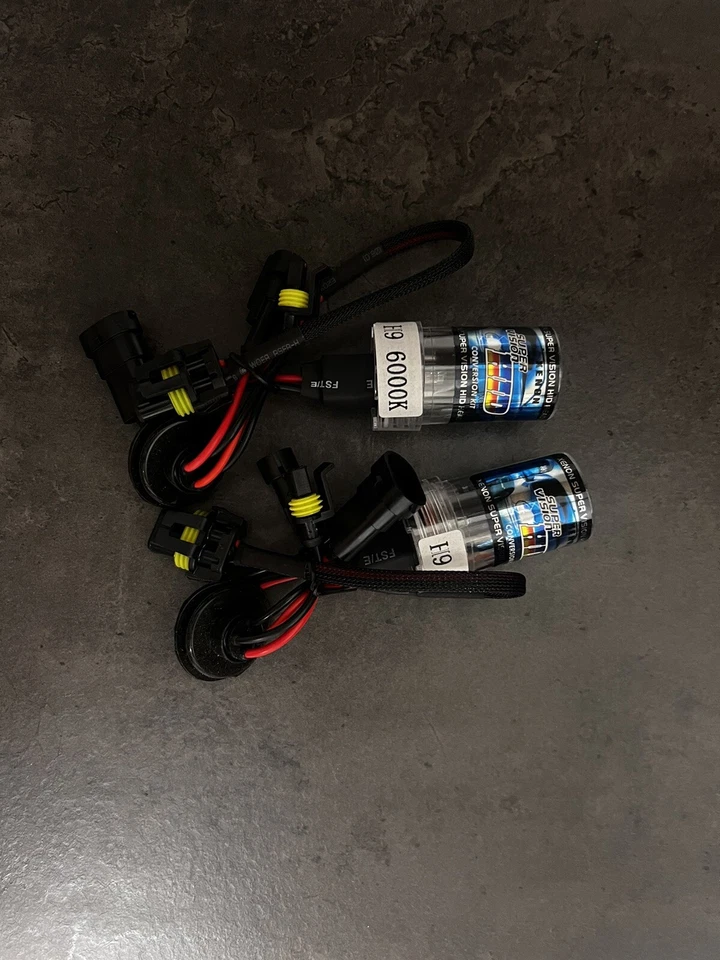 Xenon Super Vision HID Headlight Bulbs H9 6000K White Light – Pair Replacement - Image 4 of 4