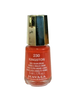 MAVALA 5 ml Mini Nagellack Cream Kingston kräftiges Orange 230 Nail Color
