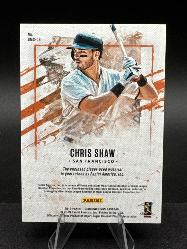 2019 Panini Diamond Kings - Dk Materials Chris Shaw #DMS-CS (MEM, RC) - Image 2 of 2
