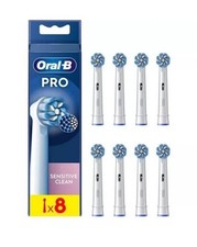 Image of Oral-B Pro Sensitive Clean Replacement Toothbrush Heads White - Pack of 8