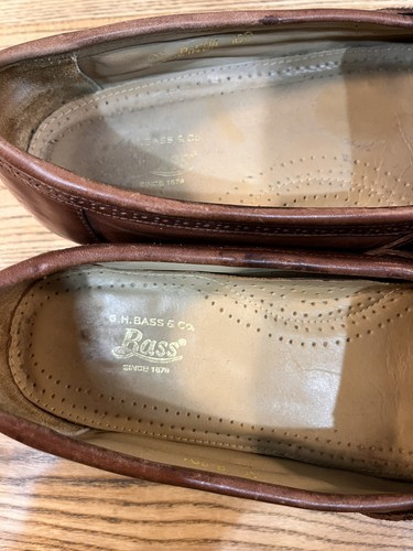 G.H. Bass Weejuns Kiltie Tasseled R-604 Slip-on Leather Loafers Brown ...