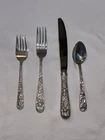 Sterling Silver Kirk Stieff Repousse 4 piece place setting
