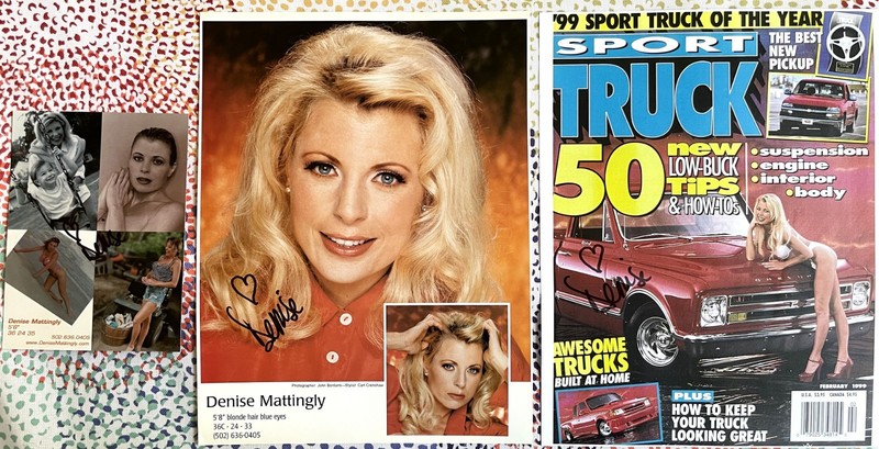 Denise Mattingly - Model, Actress, Cover Girl - Autographed Photo Set