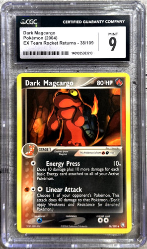 Dark Magcargo graded CGC 9 for sale on eBay