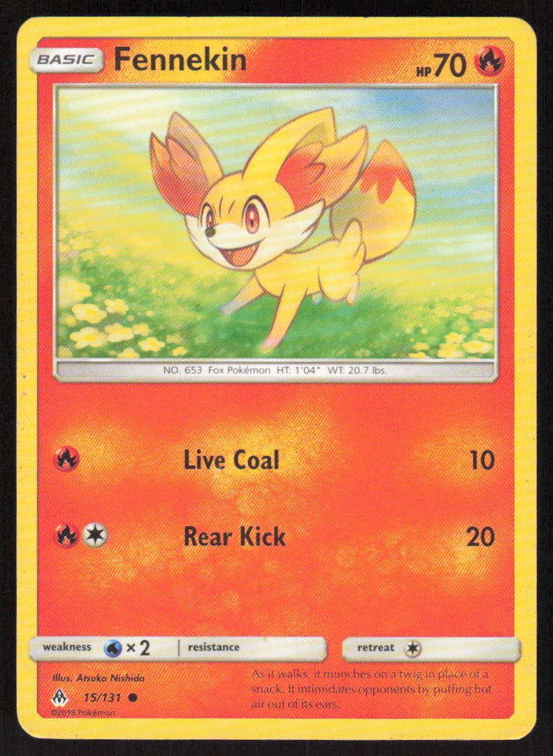 Pokemon Fennekin (15) Common 15/131 SM - Forbidden Light LP