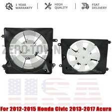 Cooling Fans Assembly Set of 2 LH&RH For 2013-2017 Acura ILX 1.5L 2.0L 2.4L USA