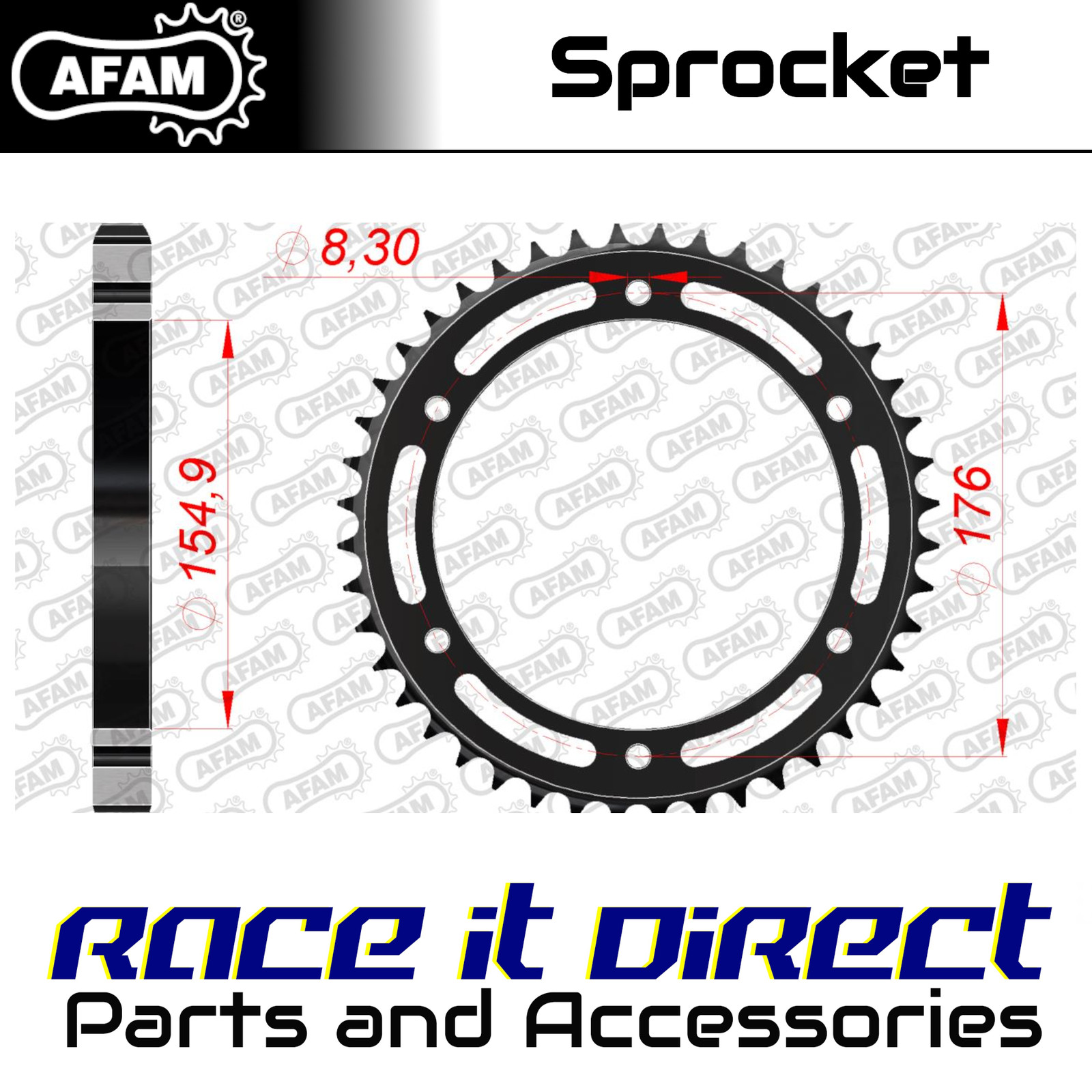 AFAM 86601-45 REAR STEEL 45T, 530