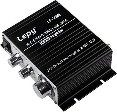 Hi-Fi Stereo Amplifier 2x25W RMS MP3 Motorcycle Super Bass Amp