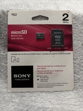 SONY 2GB MICROSD SR-2A1 WITH ADAPTER NEW