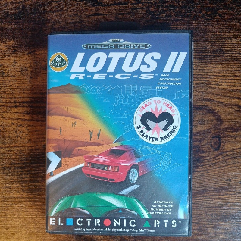 Lotus II Recs Sega Mega Drive PAL Game Lotus 2