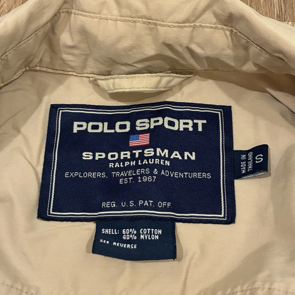 Chaqueta Polo Deportista Para Hombre Tostado Caqui Talla S Pequeña Deporte Caza Ralph Lauren Foto 2 de 4