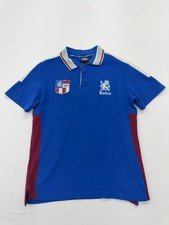 Umbro Boys Blue Polo Shirt Size S Tagless Breathable Embroidered Logo