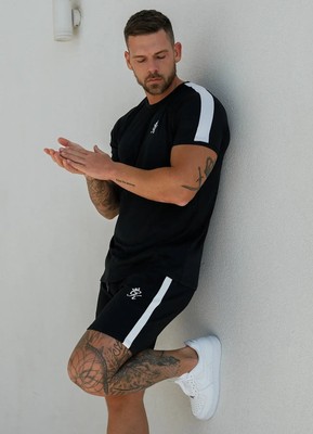 Gym King Core Plus Poly Tee - Schwarzes T-Shirt