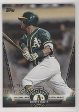 2018 Topps Salute Series 2 Walk-Offs Black 281/299 Khris Davis #S-10 2u3