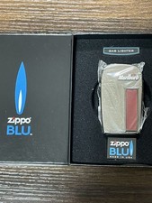 Briquet à gaz Marlboro Blue Zippo édition limitée Silver Dust d'occasion