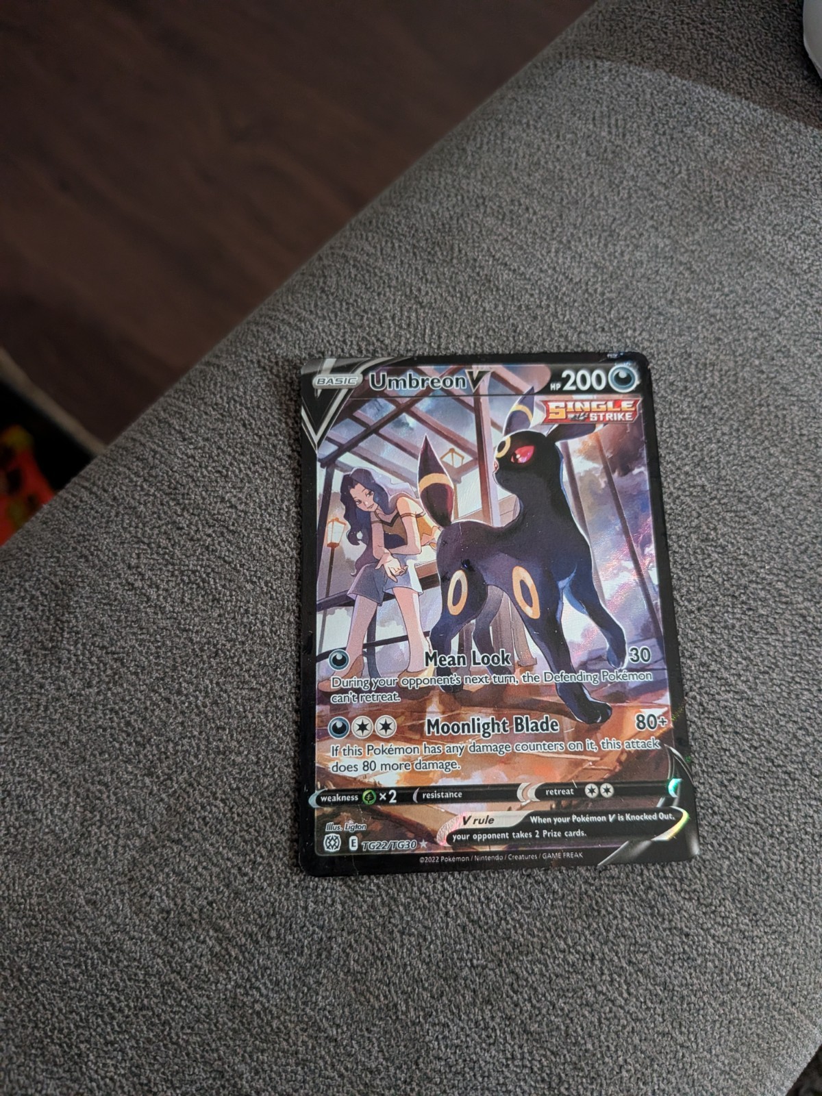 Umbreon V Tg22/Tg30 Swsh09: Brilliant Stars Trainer Gallery Holo