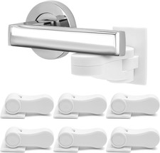 6P Child-Proof Door Lock Baby Proofing Door Handle Locks, Child Proof Door Leve