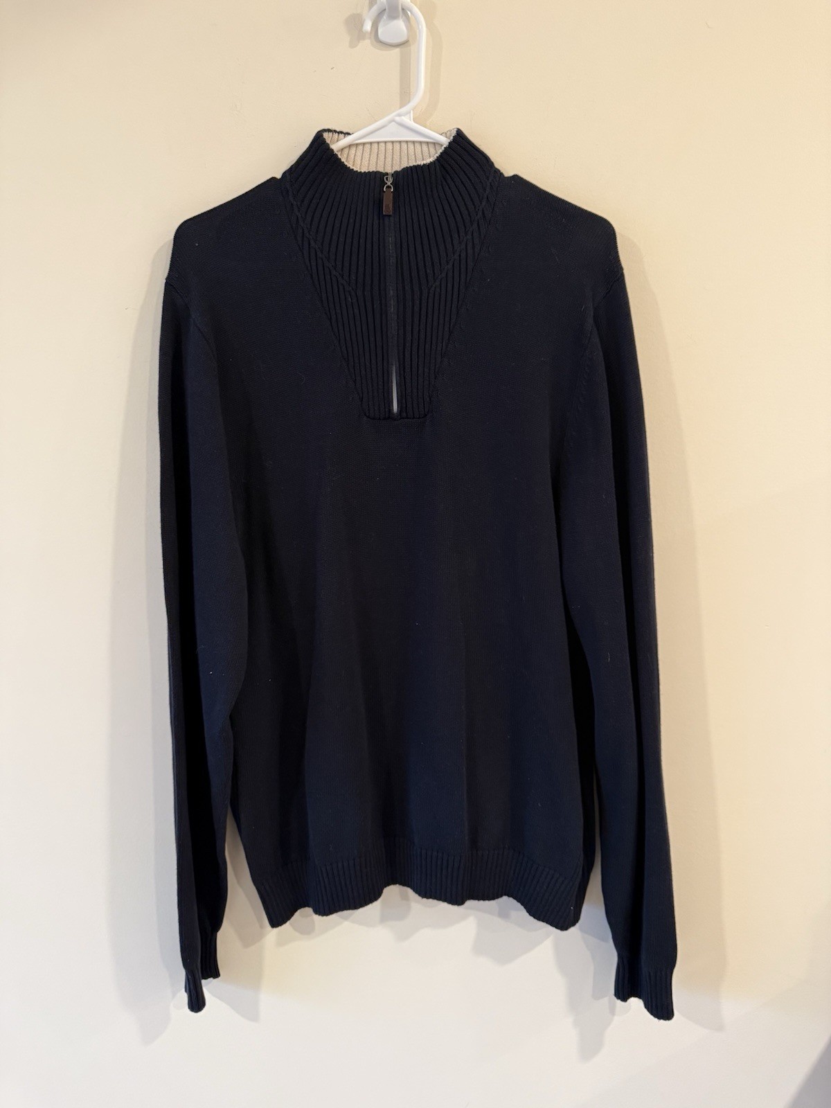 Robert Talbott  Carmel 1/4 Zip Pullover Sweater L… - image 1