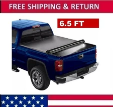 6.5FT Roll-Up Vinyl Tonneau Cover For Silverado Sierra 1500 07-14 Soft Truck Bed