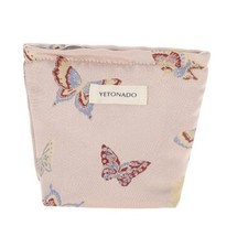 1 Pc Portable Butterfly Makeup Bag Small Pink